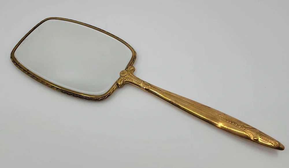 Aft Deco Style Vintage Hand Mirror